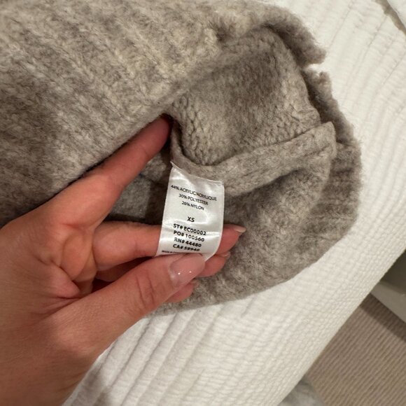 Elwood Women's Grey and Cream Knit Sweater Oatmeal XS - Picture 4 of 4